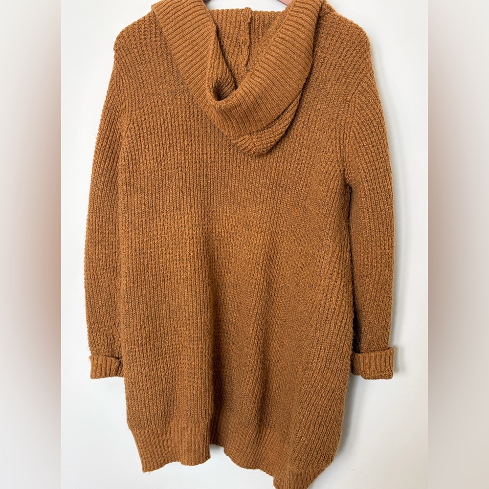 No Boundaries Tan Cowl Neck Sweater